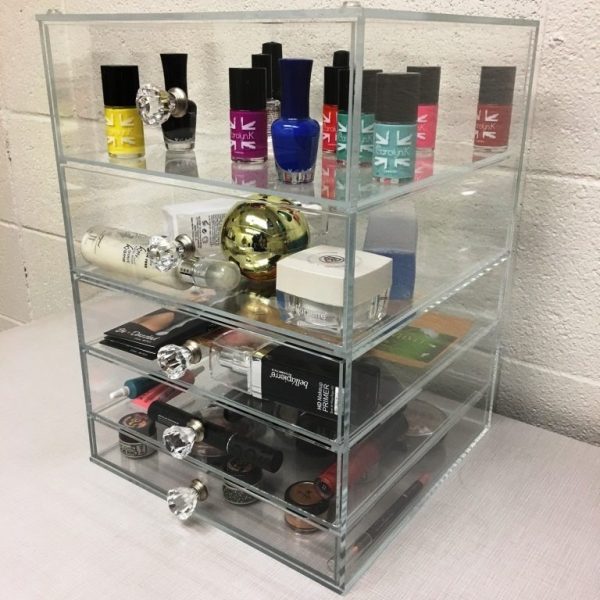GlamoureBox Luxury Cosmetic Organzier and Makeup Storage (A5-K)