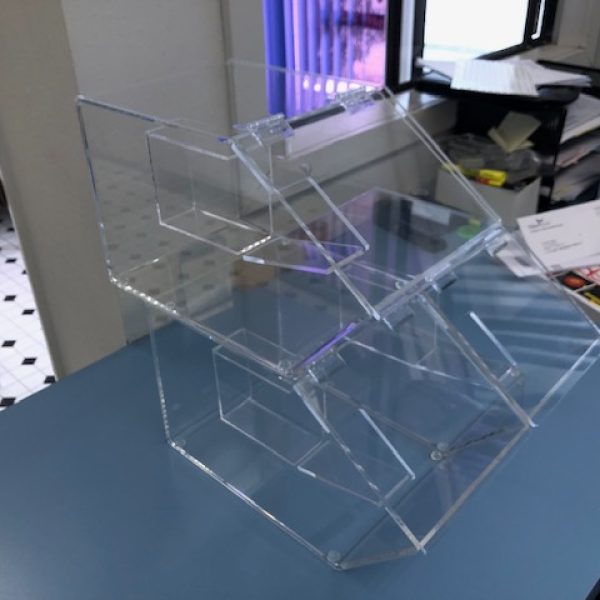 Clear Acrylic Storage Bins for Candy, Foods, Snacks (2-Pack)