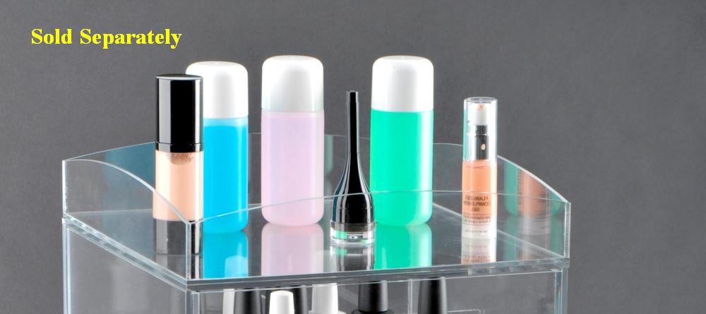 Top Caddy for Clear Cube Makeup Organizers A5, A5R, A7, A7R - American  Acrylic Display Inc.
